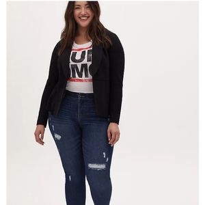 Torrid Peplum Blazer - Luxe Ponte Sz 2